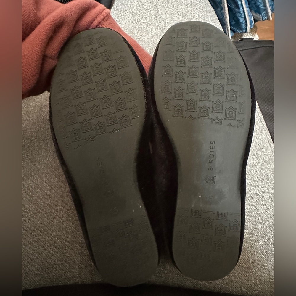 Birdies Kids Black Velvet Slippers - Picture 2 of 4